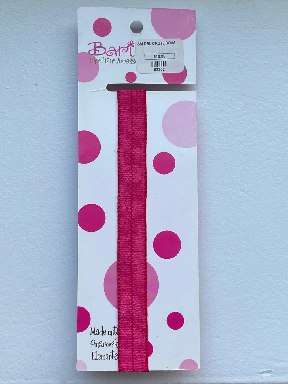 Baby Headband Swarovski Elements Bow Pink New Bari Lynn Soft! NWT Colorful $17